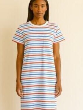 [J. CREW FACTORY] STRIPED TSHIRT DRESS